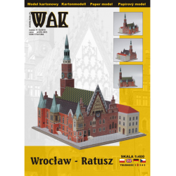 WAK, model kartonowy Wrocław - Ratusz (1:400)